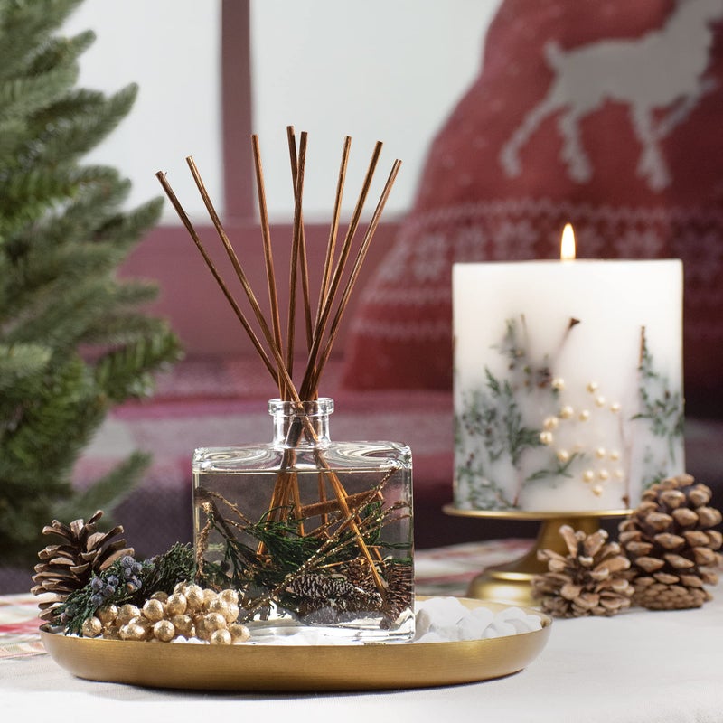 ANDALUCA Evergreen Pine Botanical Reed Diffuser | 7.5 fl oz | Scents of Evergreen, Crushed Pine and Fir Balsam - Image 2